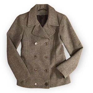 Double Breasted Wool Cashmere Blend Jacket Brand M0851 size 4